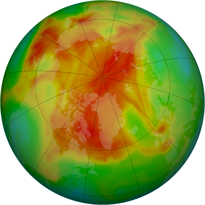 Arctic ozone map for 23 April 2012